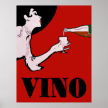 Vino - Posters de dama de vinho