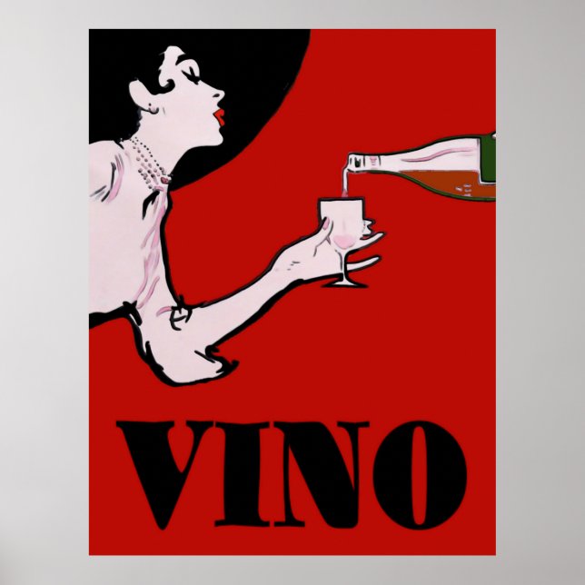Vino - Posters de dama de vinho (Frente)