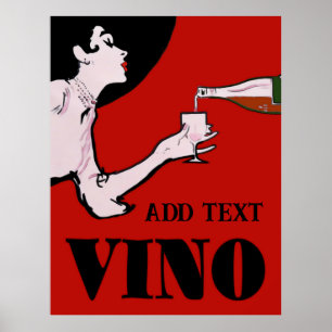 Vino - Posters de dama de vinho