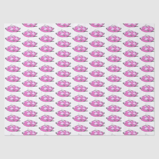 Vintag Cinderela Slipper em Papel Tecido Pinks (Frente )