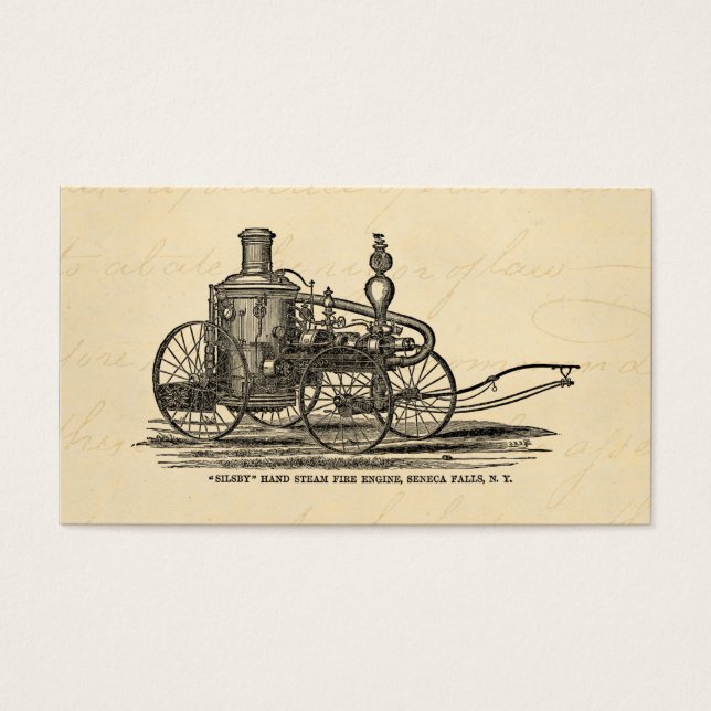 Vintage, 1800s, Motor Antiqueto de Fogo a Vapor (Frente)