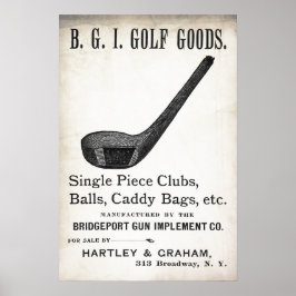 Vintage 1898 Golf Advertisement - Impressão