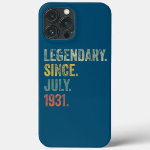 Vintage 1931 91º Aniversário Lendário Desde Julho
