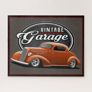 Vintage 1935 Street Rod Garage Quebra-cabeça