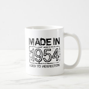 Vintage 1954 envelhecido à caneca de café da