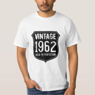 Vintage 1962 envelhecida à perfeição em camisa