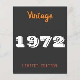 Vintage 1972 Limited Edition - Personalizado 54º