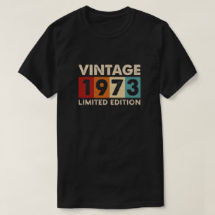 Vintage 1973 Limited Edition, camisetas de anivers