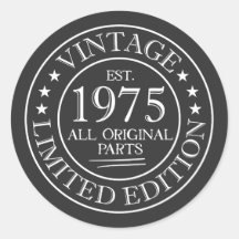 Vintage 1975 Adesivo adesivo