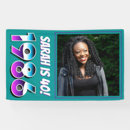 Vintage 1986 Retro & Lasers Photo 40th Birthday