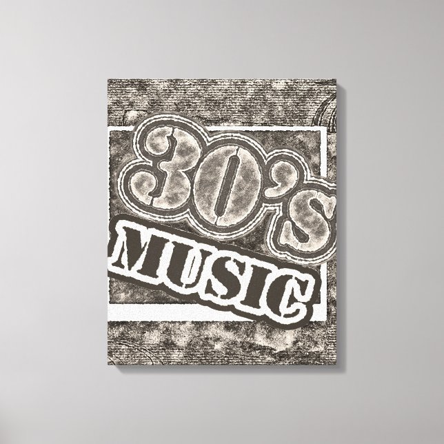 Vintage 30's Music - Canvas (Frente)