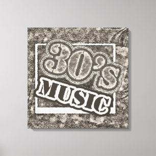 Vintage 30's Music - Canvas