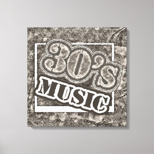 Vintage 30's Music - Canvas (Frente)