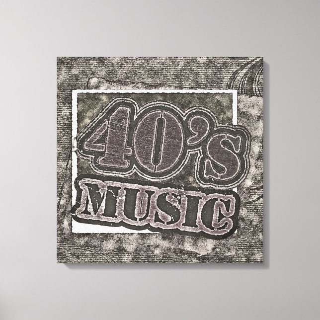 Vintage 40's Music - Canvas (Frente)