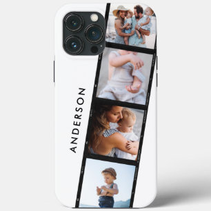 Vintage 4 foto colagem tipografia moderna Case-Mat