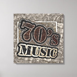 Vintage 70's Music - Canvas