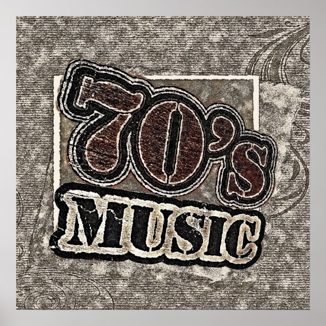 Vintage 70's Music - Poster (Frente)