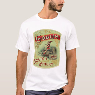 Vintage "a camisa da etiqueta do uísque escocês