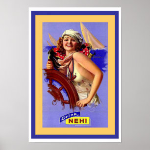 Vintage Ad Poster para Nehi Soft Drink