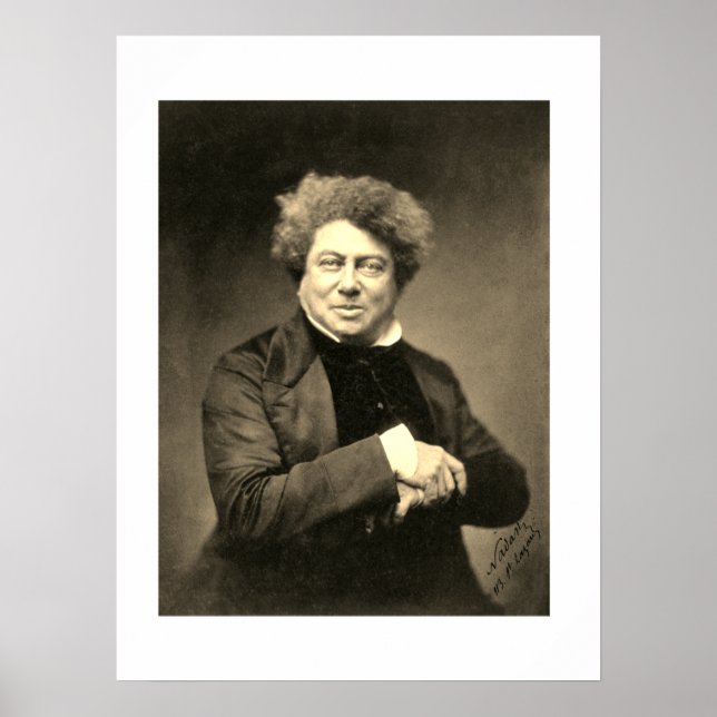 Vintage Alexandre Dumas Poster (Frente)