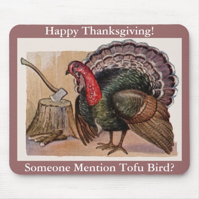 Vintage Alguém Menciona Tofu Bird Mousepad (Frente)