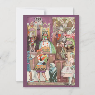 Vintage Alice no Convite para Wonderland