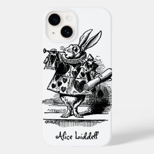 Vintage Alice no País das Maravilhas Coelho Branc