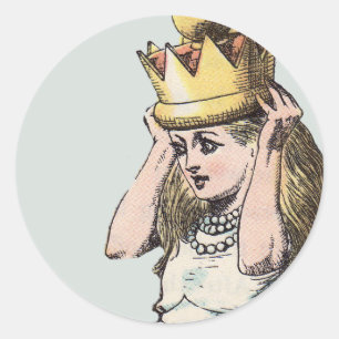 vintage Alice no selo da etiqueta da etiqueta do
