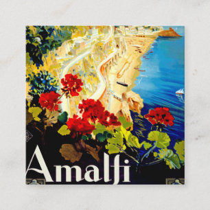 Vintage Amalfi - Itália - Cartão Viagem para a Eur