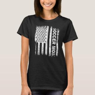 Vintage American Flag Soccer Mãe Camisa Futebol Fa