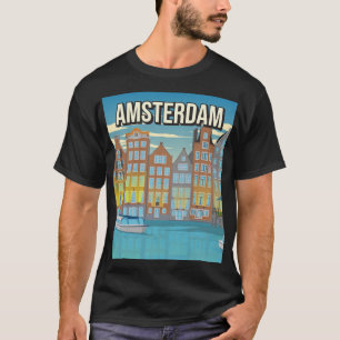 Vintage Amsterdam - Poster de viagens T-Shirt Day 