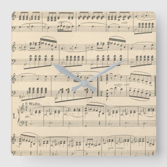 Vintage - Antecipação do Relógio de Parede Musical (Frente)