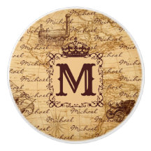 Vintage, antigo mapa real do rei, russa