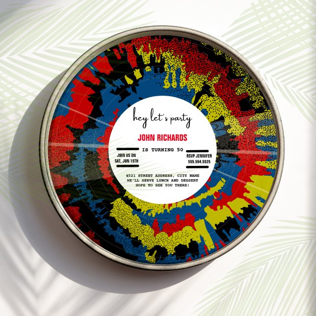 Vintage antigo Registro Convite de Aniversário (Criador carregado)