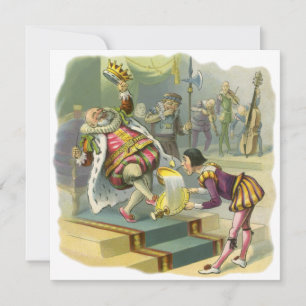 Vintage Antigo Rei Cole Nursery Rhyme Convite