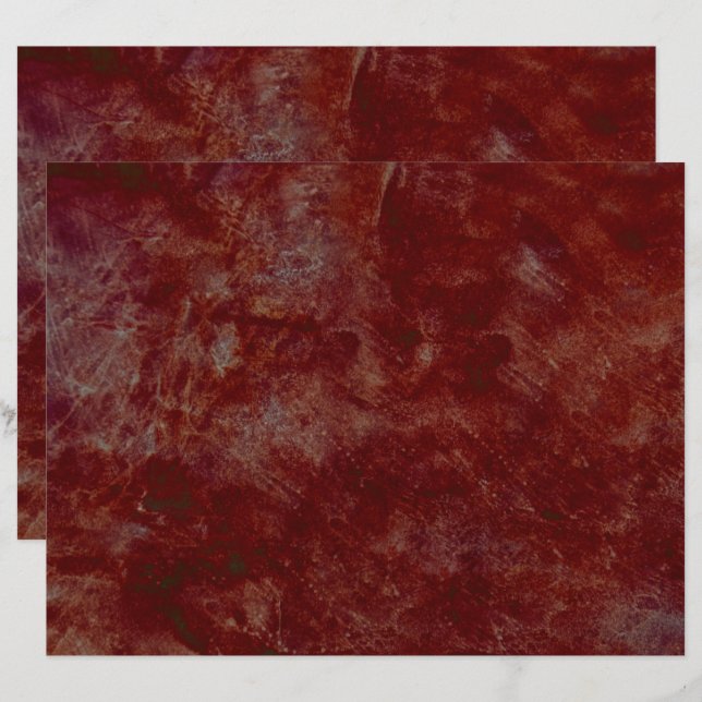 Vintage - Antique Escuro Escuro Texturizado Decoup (Frente/Verso)