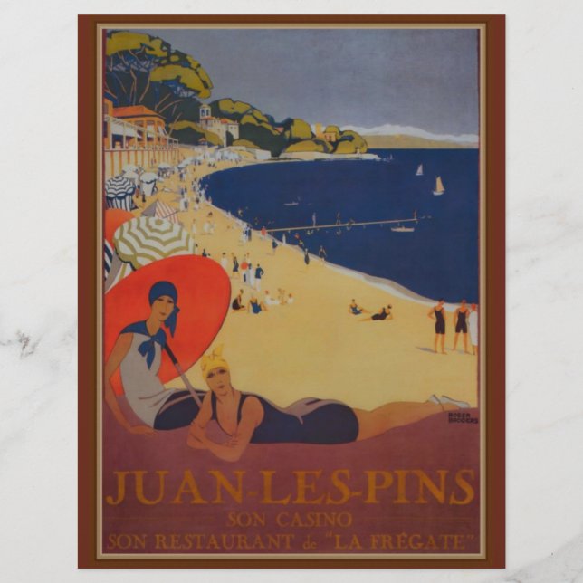 Vintage Anúncio de Viagem francês (Frente)