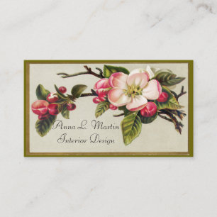 Vintage Apple Blossom, Cartões de visitas