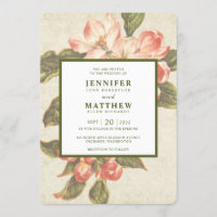 Vintage Apple Blossom | Convite Para Casamento