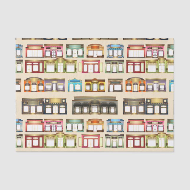 vintage armazena papel tecidular (Frente )