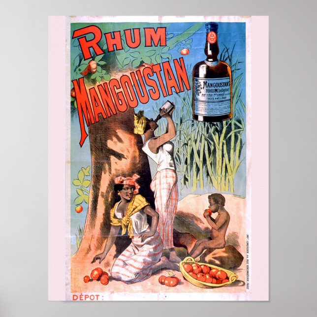 Vintage Art Advertisement Poster - Rum (Frente)