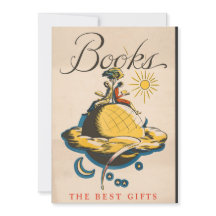 Vintage Art Book Amantes de presentes Cartão dobra