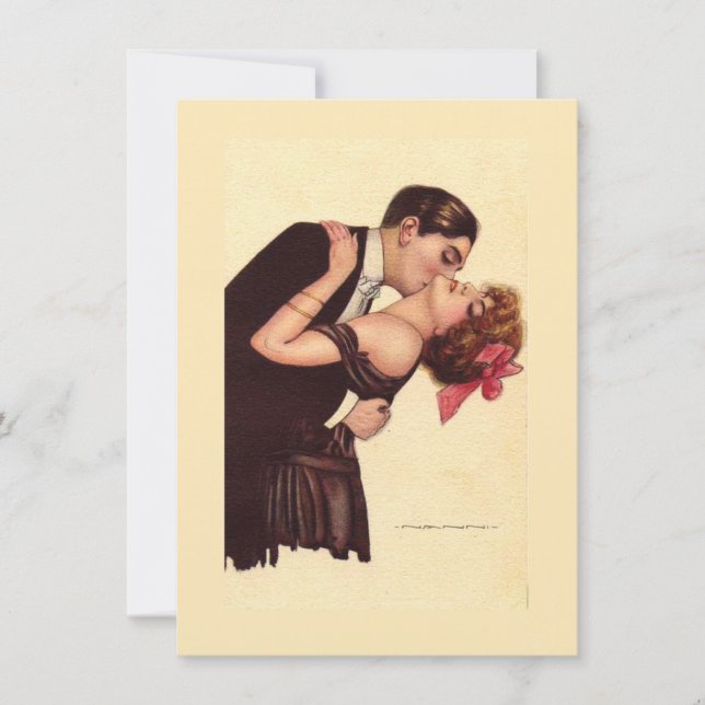 Vintage Art ~ Casal Romântico Enraptado (Frente)