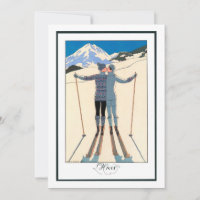 Vintage Art Deco, Amantes na neve por George Barbi