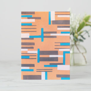 Vintage Art Deco Jazz Pochoir, Padrão Geométrico