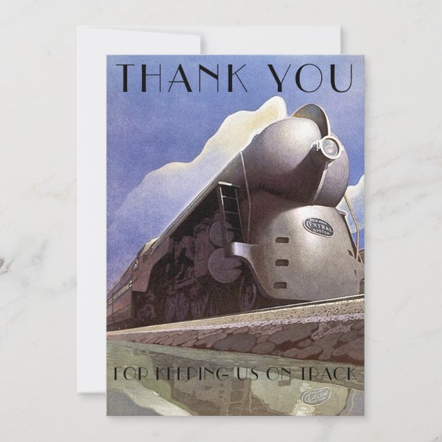 Vintage Art Deco Locomotive Train Modelo (Frente)