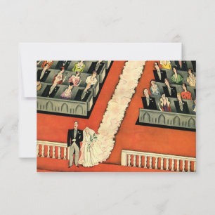 Vintage Art Deco Wedding, Bride e Groom RSVP