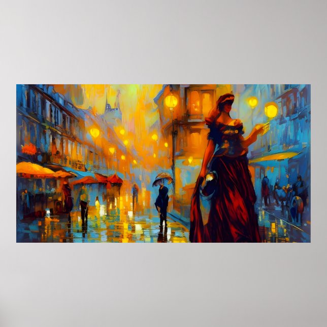 Vintage art France com Poster (Frente)