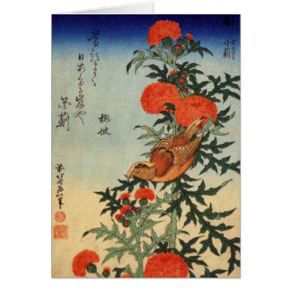 Vintage Art Japonês - Cartão de Saudação para Páss