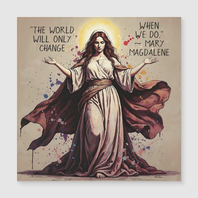 Vintage Art Mary Magdalene Quote  (Frente)